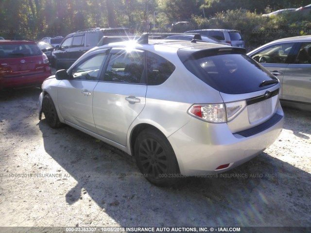 JF1GH61688H821766 - 2008 SUBARU IMPREZA 2.5I SILVER photo 3