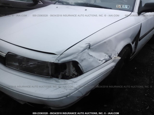 4T1SV21EXMU451513 - 1991 TOYOTA CAMRY DLX WHITE photo 6