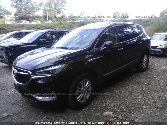 5GAEVAKW9JJ197648 - 2018 BUICK ENCLAVE ESSENCE BURGUNDY photo 2