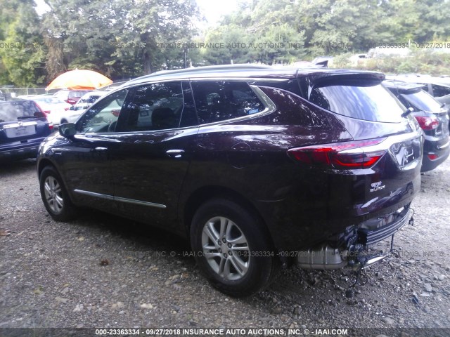 5GAEVAKW9JJ197648 - 2018 BUICK ENCLAVE ESSENCE BURGUNDY photo 3