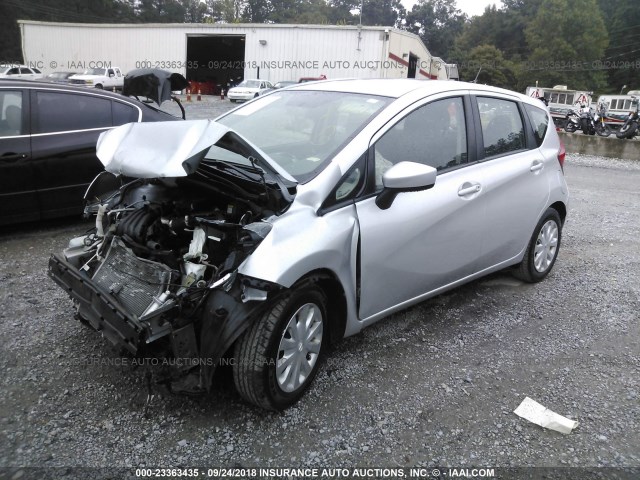 3N1CE2CP3GL358955 - 2016 NISSAN VERSA NOTE S/S PLUS/SV/SL/SR SILVER photo 2