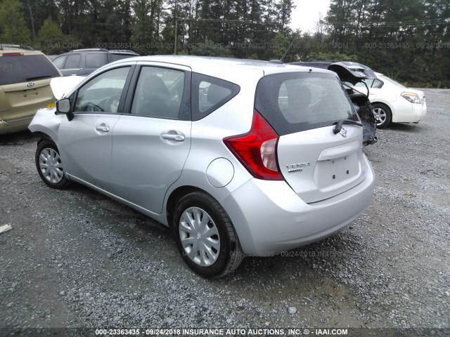 3N1CE2CP3GL358955 - 2016 NISSAN VERSA NOTE S/S PLUS/SV/SL/SR SILVER photo 3