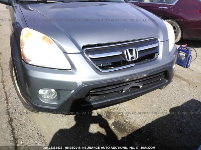 SHSRD78995U302637 - 2005 HONDA CR-V SE/EX GRAY photo 6