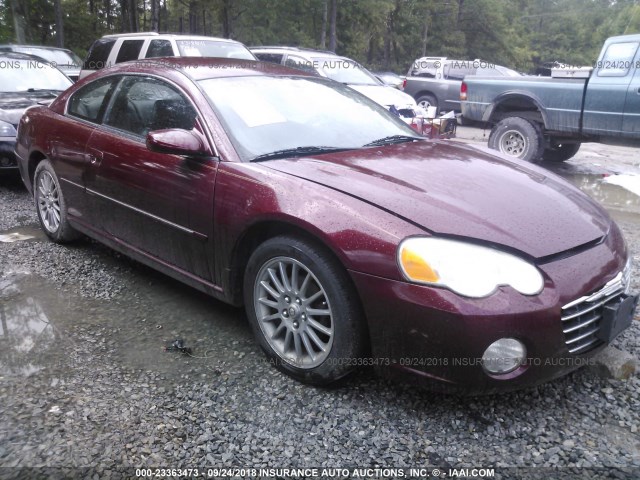 4C3AG52H53E184913 - 2003 CHRYSLER SEBRING LXI MAROON photo 1