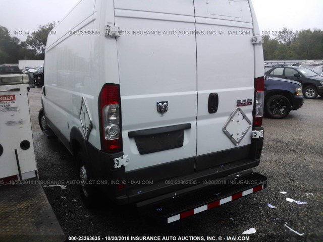 3C6TRVDG2GE128045 - 2016 RAM PROMASTER 2500 2500 HIGH WHITE photo 3