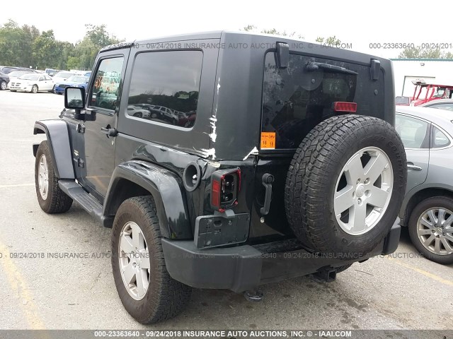 1J8FA54177L169473 - 2007 JEEP WRANGLER SAHARA BLACK photo 3