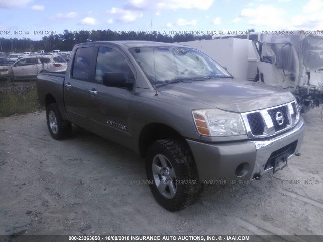 1N6BA07B76N535543 - 2006 NISSAN TITAN XE/SE/LE GRAY photo 1