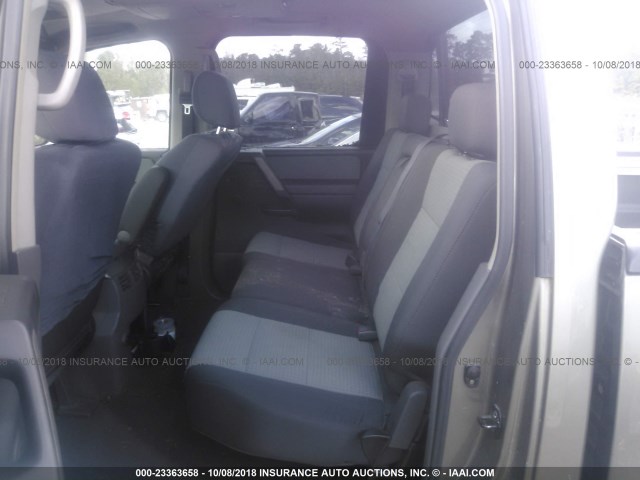 1N6BA07B76N535543 - 2006 NISSAN TITAN XE/SE/LE GRAY photo 8