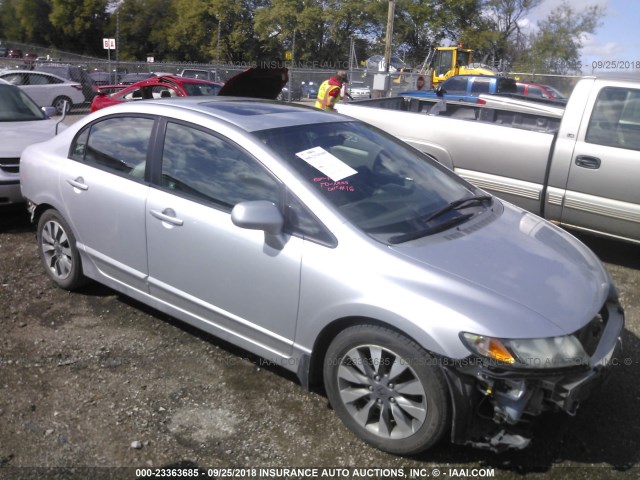 1HGFA16839L029323 - 2009 HONDA CIVIC EX SILVER photo 1