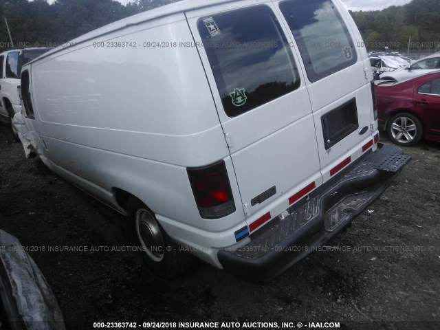 1FTSE34L83HA89029 - 2003 FORD ECONOLINE E350 SUPER DUTY VAN WHITE photo 3