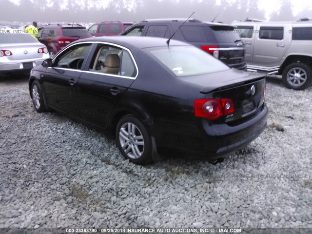 3VWEF71K77M059435 - 2007 VOLKSWAGEN JETTA WOLFSBURG 黑色 照片 3