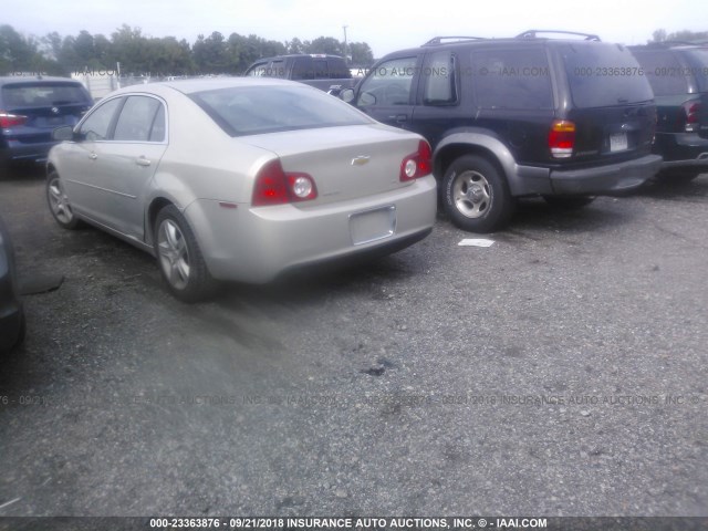 1G1ZG57B79F232380 - 2009 CHEVROLET MALIBU LS 金色 照片 3