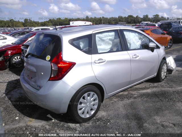 3N1CE2CPXGL394142 - 2016 NISSAN VERSA NOTE S/S PLUS/SV/SL/SR SILVER photo 4