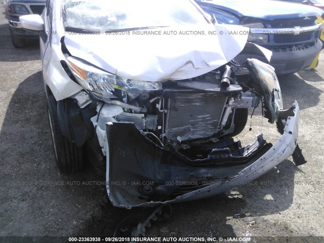 3N1CE2CPXGL394142 - 2016 NISSAN VERSA NOTE S/S PLUS/SV/SL/SR SILVER photo 6