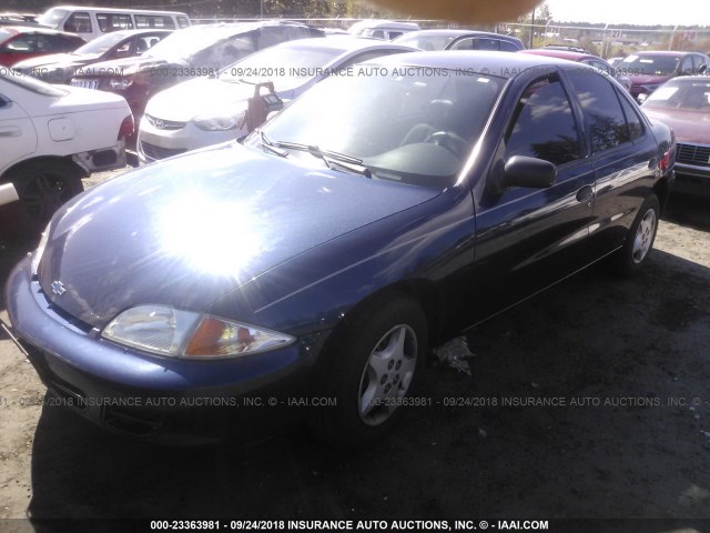 1G1JC524717376513 - 2001 CHEVROLET CAVALIER CNG BLUE photo 2