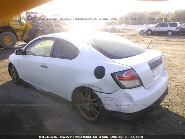 JTKDE177270210064 - 2007 TOYOTA SCION TC 白色 照片 3