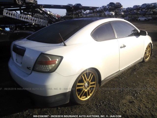 JTKDE177270210064 - 2007 TOYOTA SCION TC 白色 照片 4
