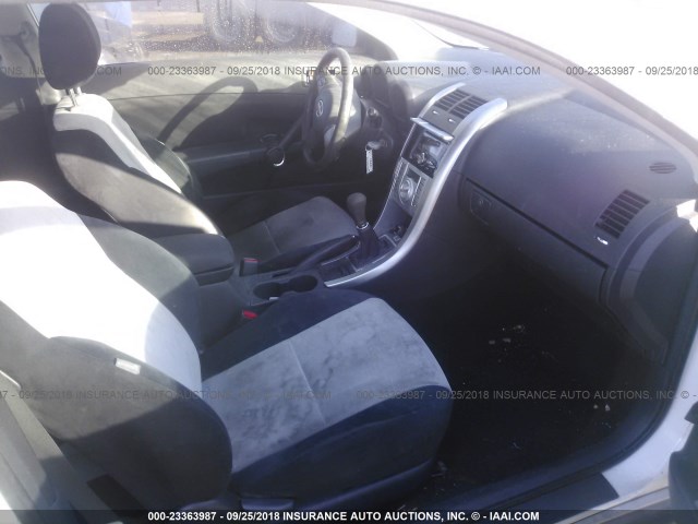JTKDE177270210064 - 2007 TOYOTA SCION TC 白色 照片 5