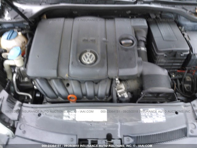 WVWBA7AJXBW021184 - 2011 VOLKSWAGEN GOLF BLUE photo 10