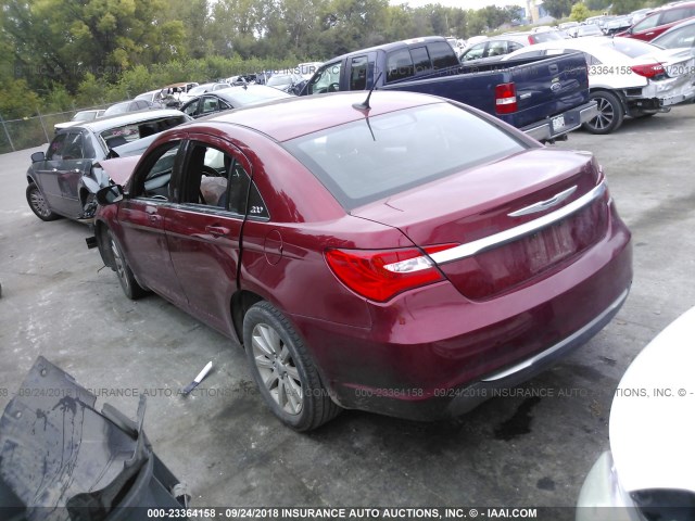 1C3CCBBB7DN600011 - 2013 CHRYSLER 200 TOURING RED photo 3