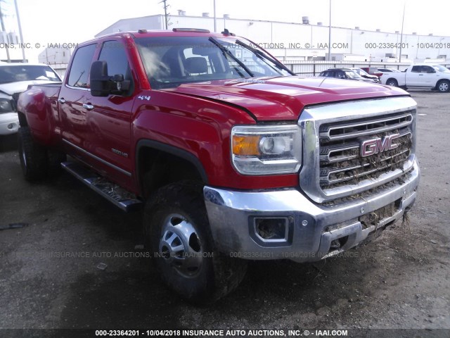 1GT423E86FF110732 - 2015 GMC SIERRA K3500 SLT RED photo 1