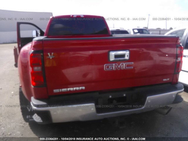 1GT423E86FF110732 - 2015 GMC SIERRA K3500 SLT RED photo 8