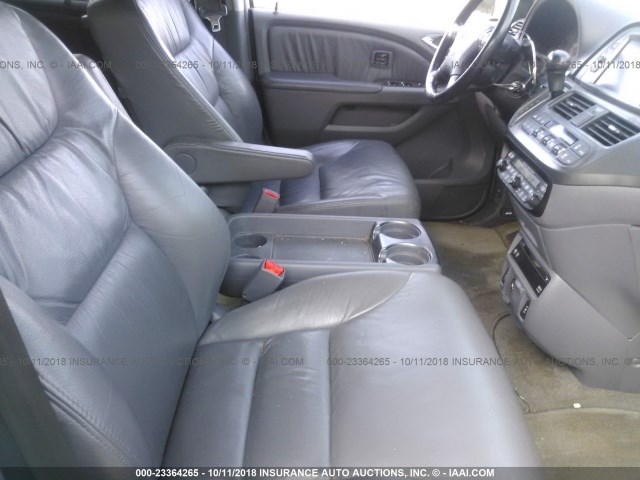 5FNRL38826B085587 - 2006 HONDA ODYSSEY TOURING SILVER photo 5