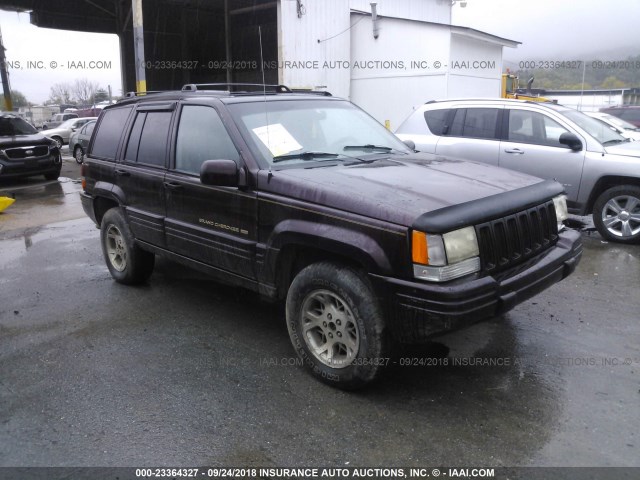 1J4GZ78Y8VC551428 - 1997 JEEP GRAND CHEROKEE LIMITED/ORVIS MAROON photo 1
