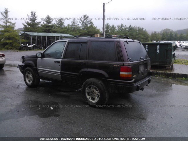 1J4GZ78Y8VC551428 - 1997 JEEP GRAND CHEROKEE LIMITED/ORVIS MAROON photo 3