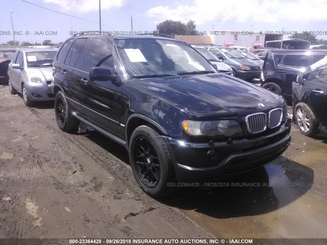 5UXFB33553LH41844 - 2003 BMW X5 4.4I BLACK photo 1