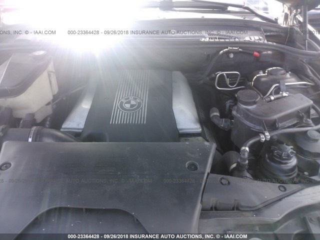 5UXFB33553LH41844 - 2003 BMW X5 4.4I BLACK photo 10