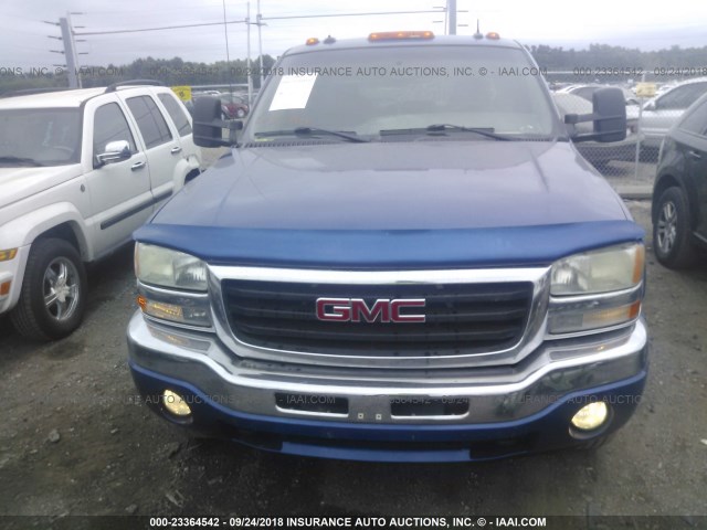 1GTGC13U73F224006 - 2003 GMC SIERRA C1500 HEAVY DUTY BLUE photo 6