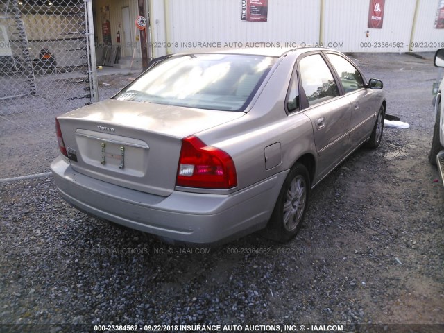 YV1TS59H141378092 - 2004 VOLVO S80 2.5T BROWN photo 4