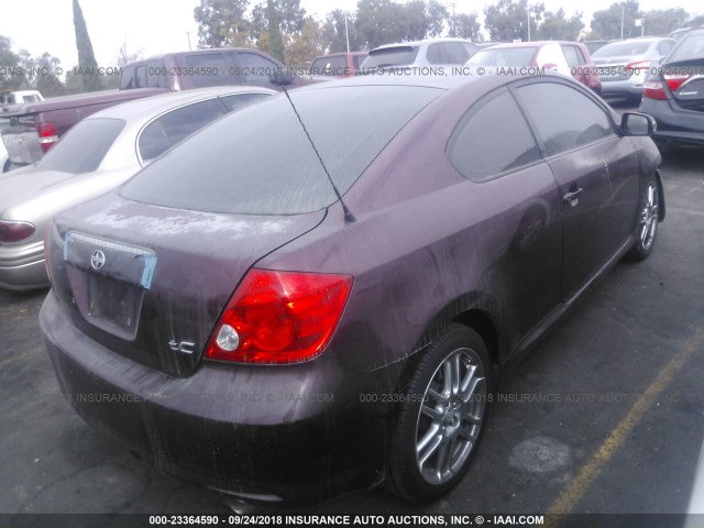 JTKDE177260078843 - 2006 TOYOTA SCION TC 红色 照片 4