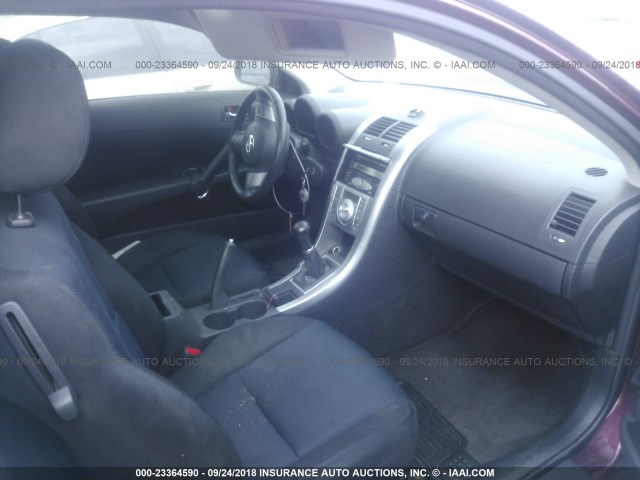 JTKDE177260078843 - 2006 TOYOTA SCION TC 红色 照片 5