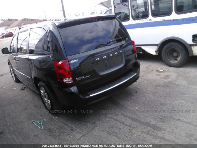 2C4RDGBG9CR115155 - 2012 DODGE GRAND CARAVAN SE BLACK photo 3