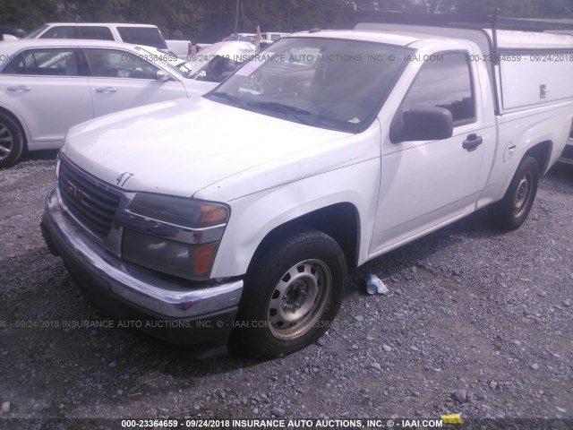 1GTCSBD92A8108800 - 2010 GMC CANYON WHITE photo 2