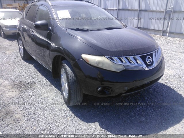 JN8AZ18W99W113369 - 2009 NISSAN MURANO S/SL/LE BLACK photo 1