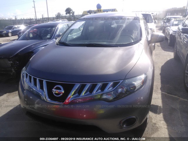 JN8AZ1MU7AW020570 - 2010 NISSAN MURANO S/SL/LE BROWN photo 6