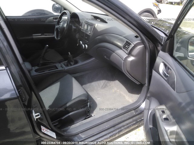 JF1GE74648G512506 - 2008 SUBARU IMPREZA WRX GRAY photo 5