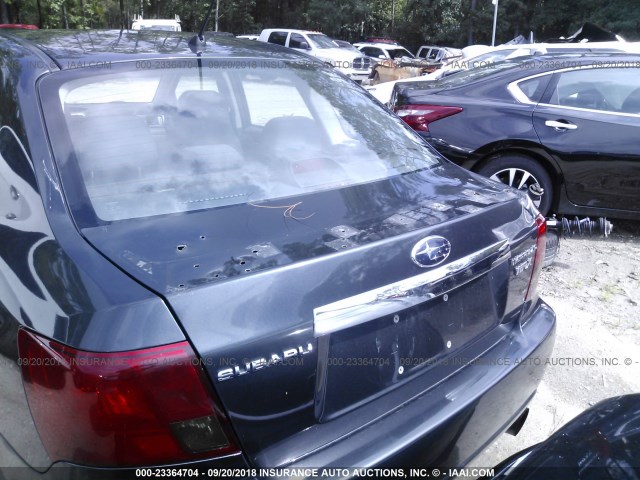 JF1GE74648G512506 - 2008 SUBARU IMPREZA WRX GRAY photo 6