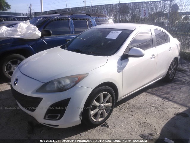 JM1BL1SF2A1122507 - 2010 MAZDA 3 I WHITE photo 2