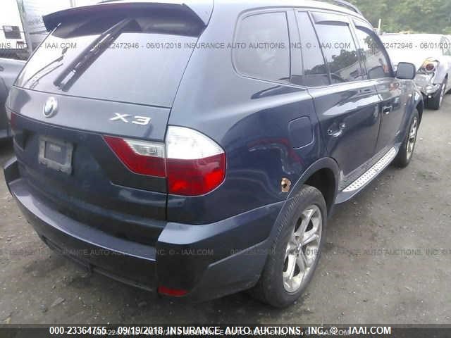 WBXPC93499WJ31370 - 2009 BMW X3 XDRIVE30I Mavi foto 4