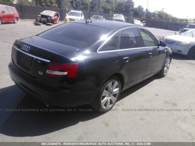 WAUDL74F36N138494 - 2006 AUDI A6 4.2 QUATTRO BLACK photo 4