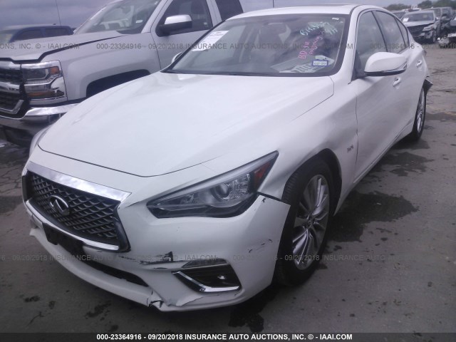 JN1EV7AP1JM365117 - 2018 INFINITI Q50 LUXE/SPORT WHITE photo 2