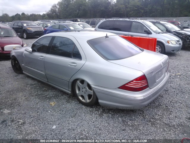 WDBNG84J24A386101 - 2004 MERCEDES-BENZ S 500 4MATIC SILVER photo 3