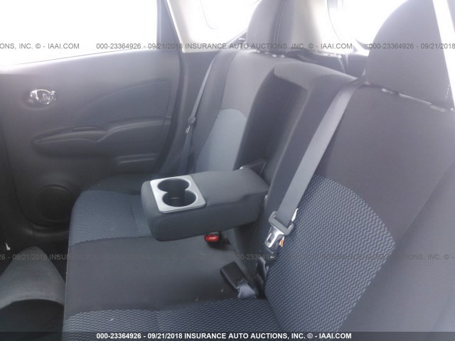 3N1CE2CP0FL368034 - 2015 NISSAN VERSA NOTE S/S PLUS/SV/SL/SR SILVER photo 8