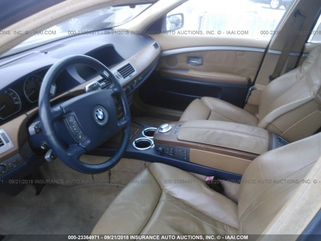 WBAGL63492DP50853 - 2002 BMW 745 I BLUE photo 5