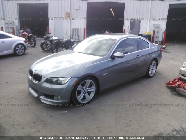 WBAWB73527P036159 - 2007 BMW 335 I GRAY photo 2