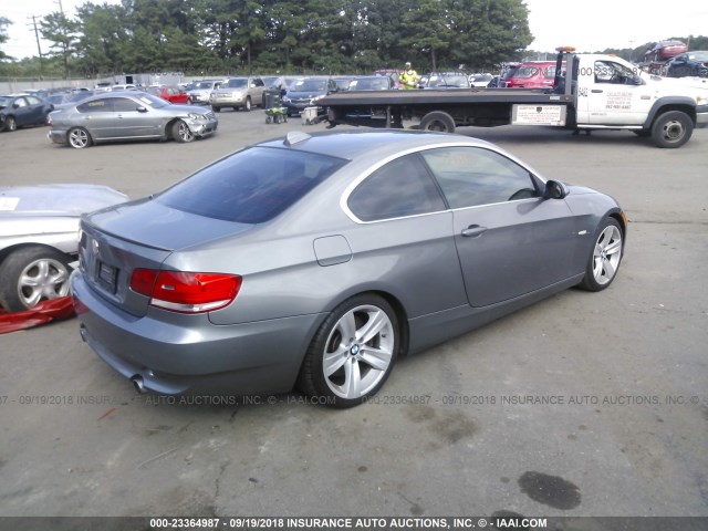 WBAWB73527P036159 - 2007 BMW 335 I GRAY photo 4